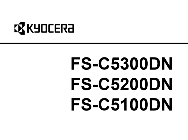 京瓷 FS C5100DN C5200DN C5300DN 彩色激光打印机中文维修手册