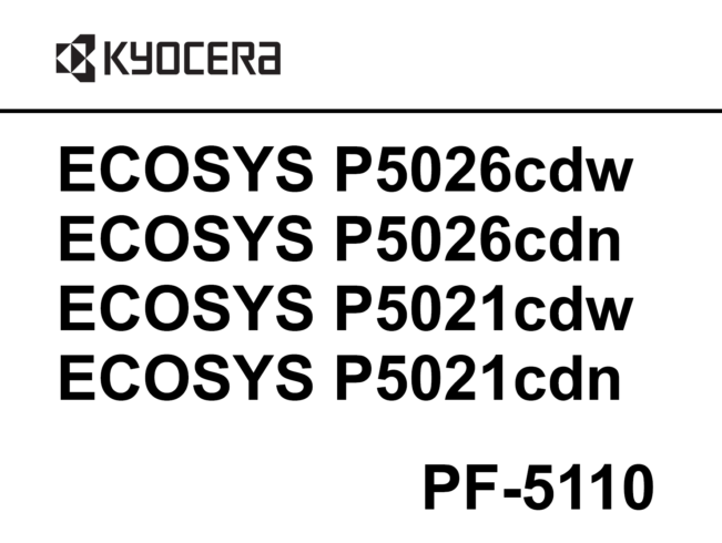 京瓷 ECOSYS P5026cdw P5026cdn P5021cdw P5021cdn 中文维修手册