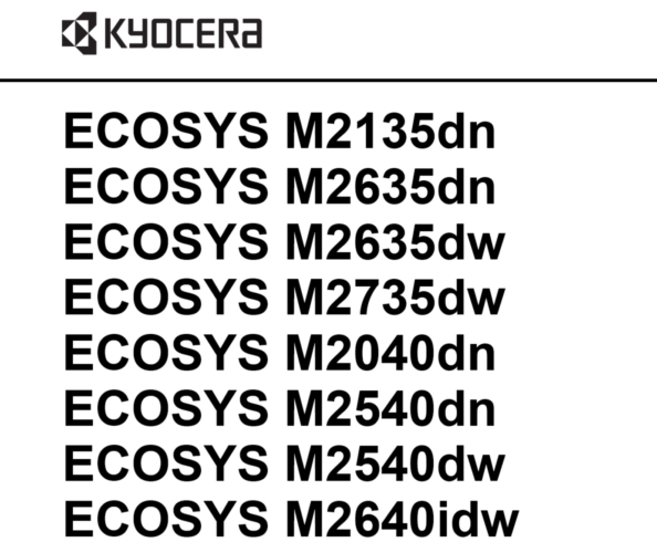 京瓷 ECOSYS M2135 M2635 M2735 M2040 M2540 M2640 中文维修手册
