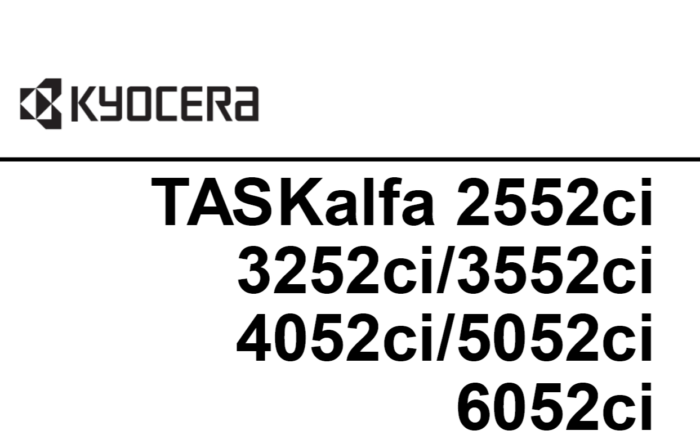 京瓷 2552ci 3252ci 3552ci 4052ci 5052ci 6052ci 中文维修手册