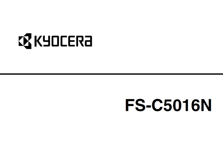 京瓷FS-C5016N维修手册-技术猿资源站