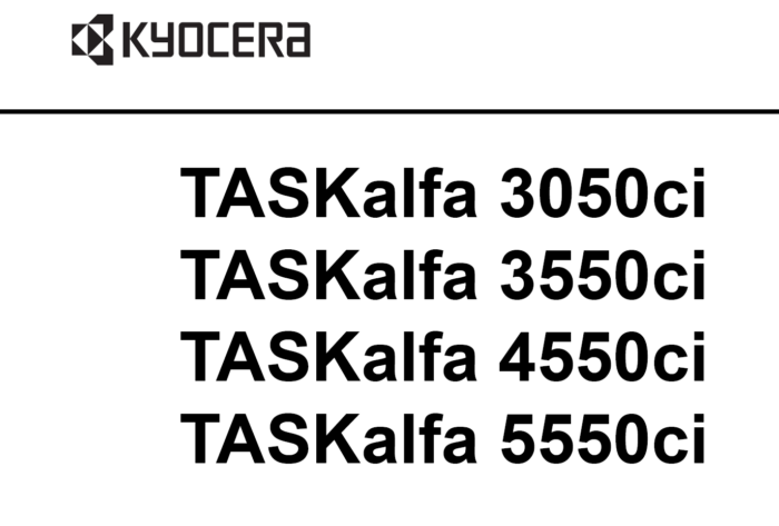 京瓷 TASKalfa 3050ci 3550ci 4550ci 5550ci 彩色复印机中文维修手册