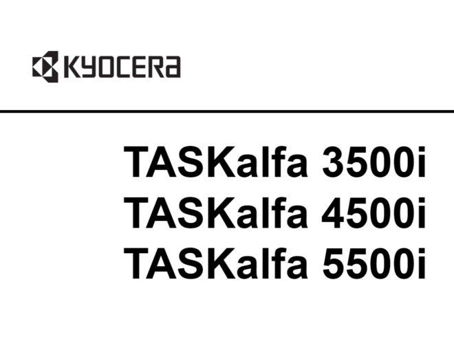 京瓷 TASKalfa 3500i 4500i 5500i 复印机中文维修手册