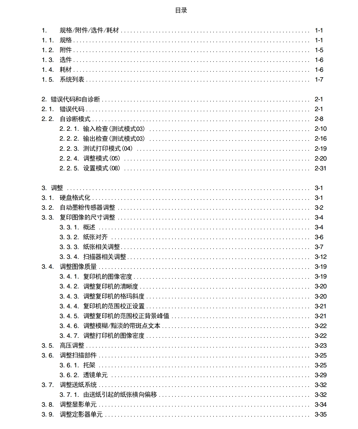 图片[2]-东芝e-studio 550 650 810 代码手册+拆装手册