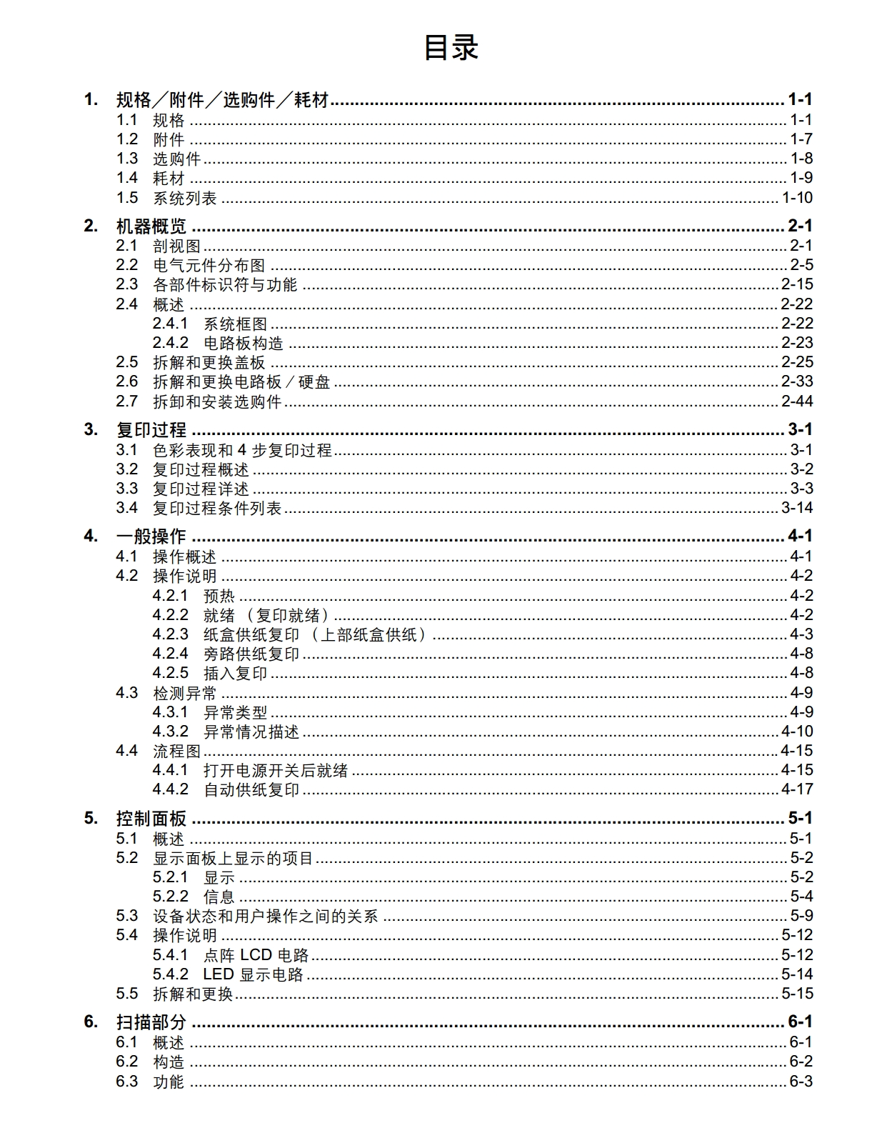 图片[2]-东芝 e-STUDIO 281c 351c 451c 彩色复印机维修手册+服务代码手册