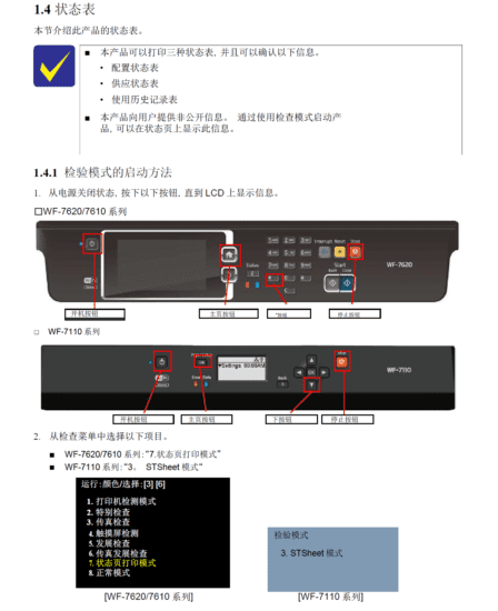 图片[2]-爱普生 WF-7620 WF-7610 WF-7110 喷墨打印一体机中文维修手册