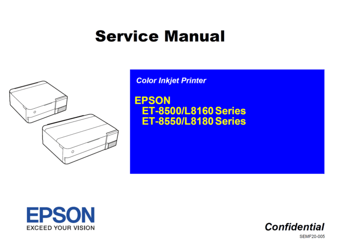 爱普生L8500 L8550 L8160 L8180 L8168 L8188英文维修手册